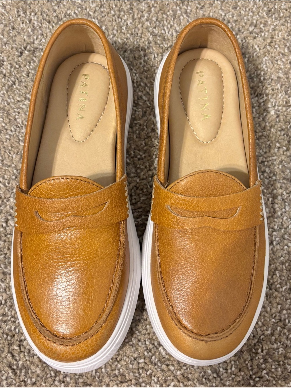 Patina Boardwalk Penny Loafers Color Dune
Brown